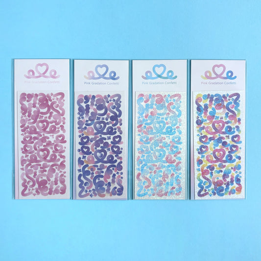 Stickers Glow Confetti (venta por unidad)