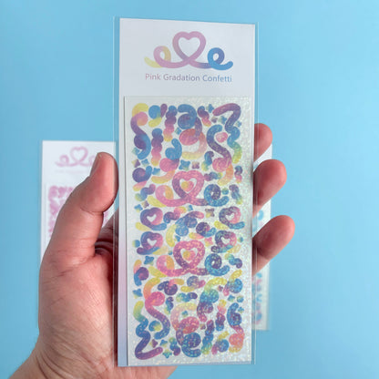 Stickers Glow Confetti (venta por unidad)