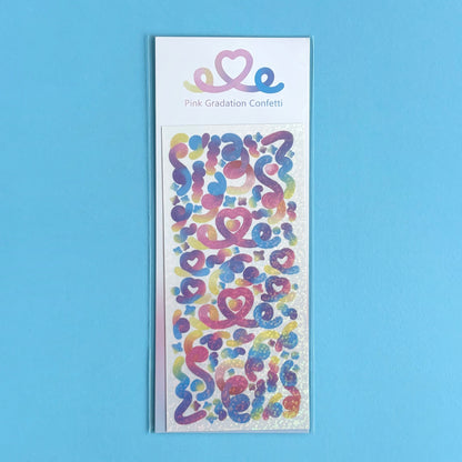 Stickers Glow Confetti (venta por unidad)