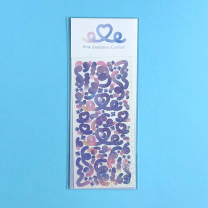 Stickers Glow Confetti (venta por unidad)