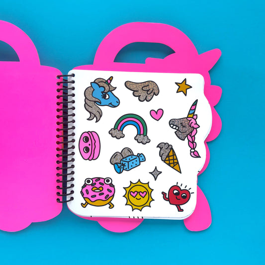 Súper Libro de Colorear: Lily, el Unicornio (Incluye stickers y crayones)