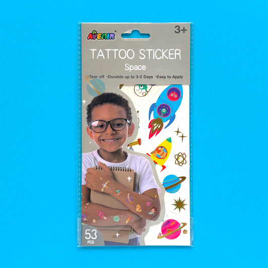 Tatuajes temporales espacio 53 piezas