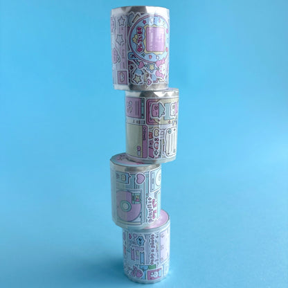 Tech Nostalgia - Stickers en rollo