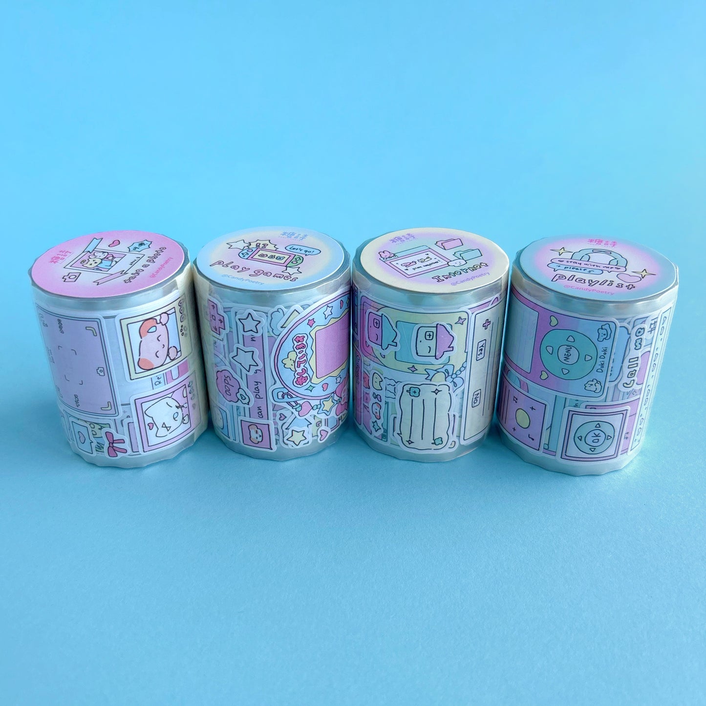 Tech Nostalgia - Stickers en rollo