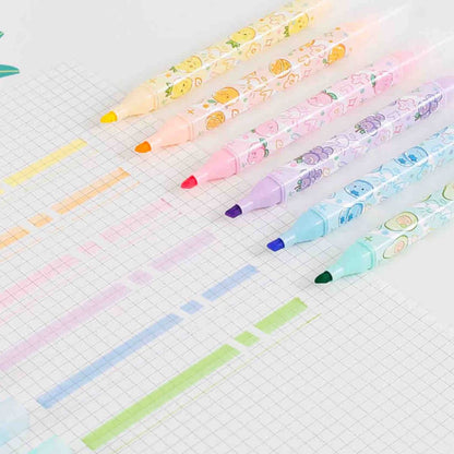 Resaltadores borrables Fruity Erasable (set de 6) – aroma a fruta