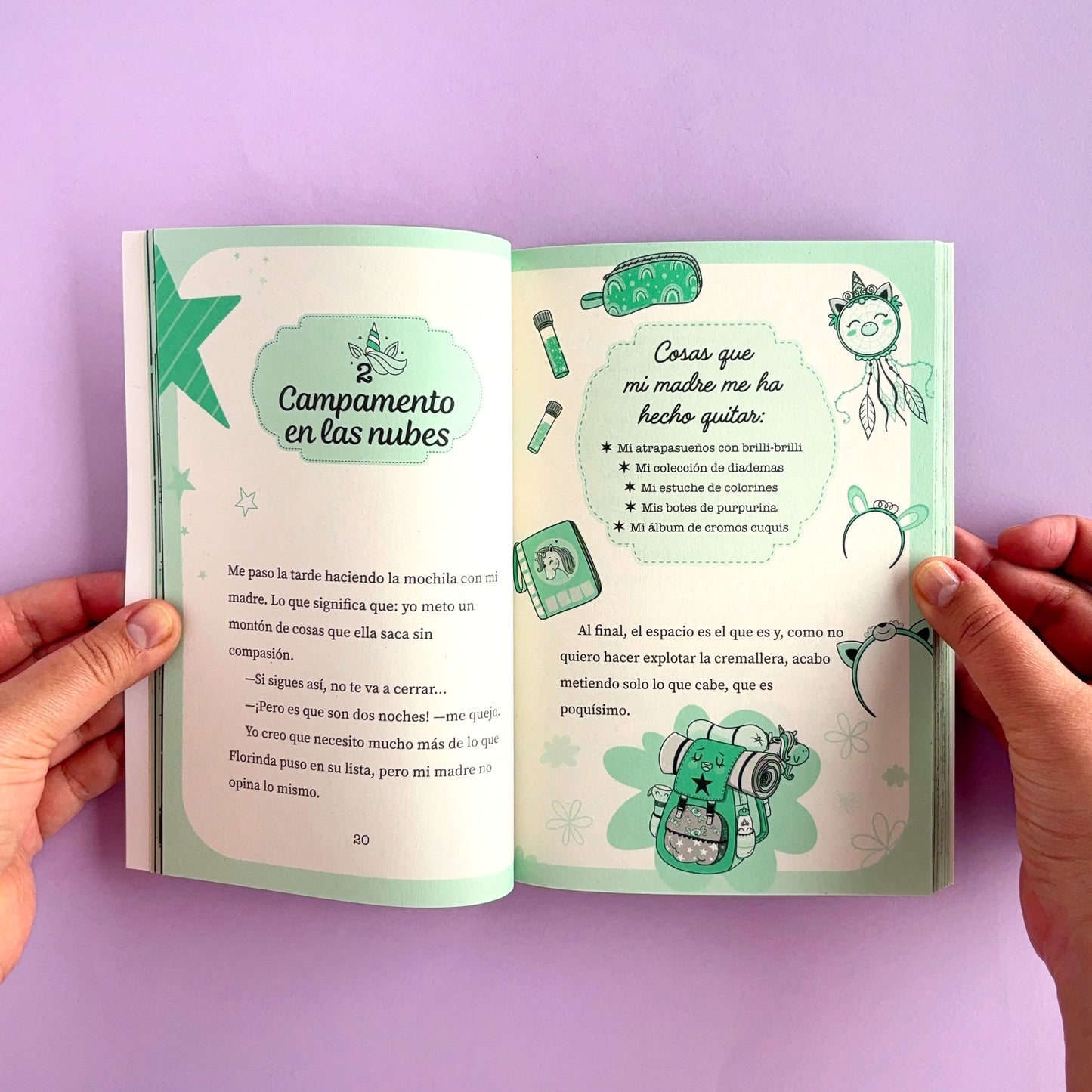Unicornia 5. Un campamento en las nubes - Libro de narrativa infantil.