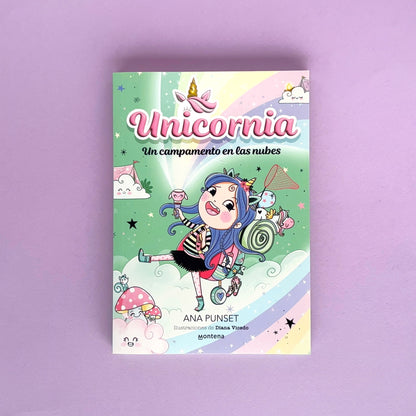 Unicornia 5. Un campamento en las nubes - Libro de narrativa infantil.