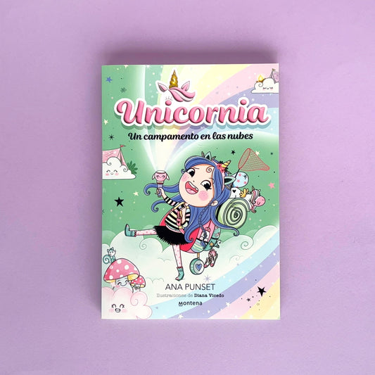 Unicornia 5. Un campamento en las nubes - Libro de narrativa infantil.