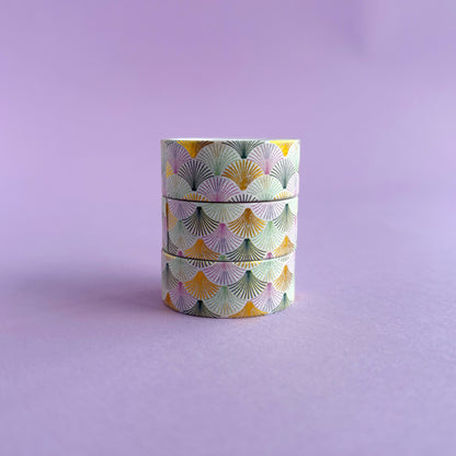 Washi tapes variados con detalles brillantes en foil - 2 metros - Venta por unidad