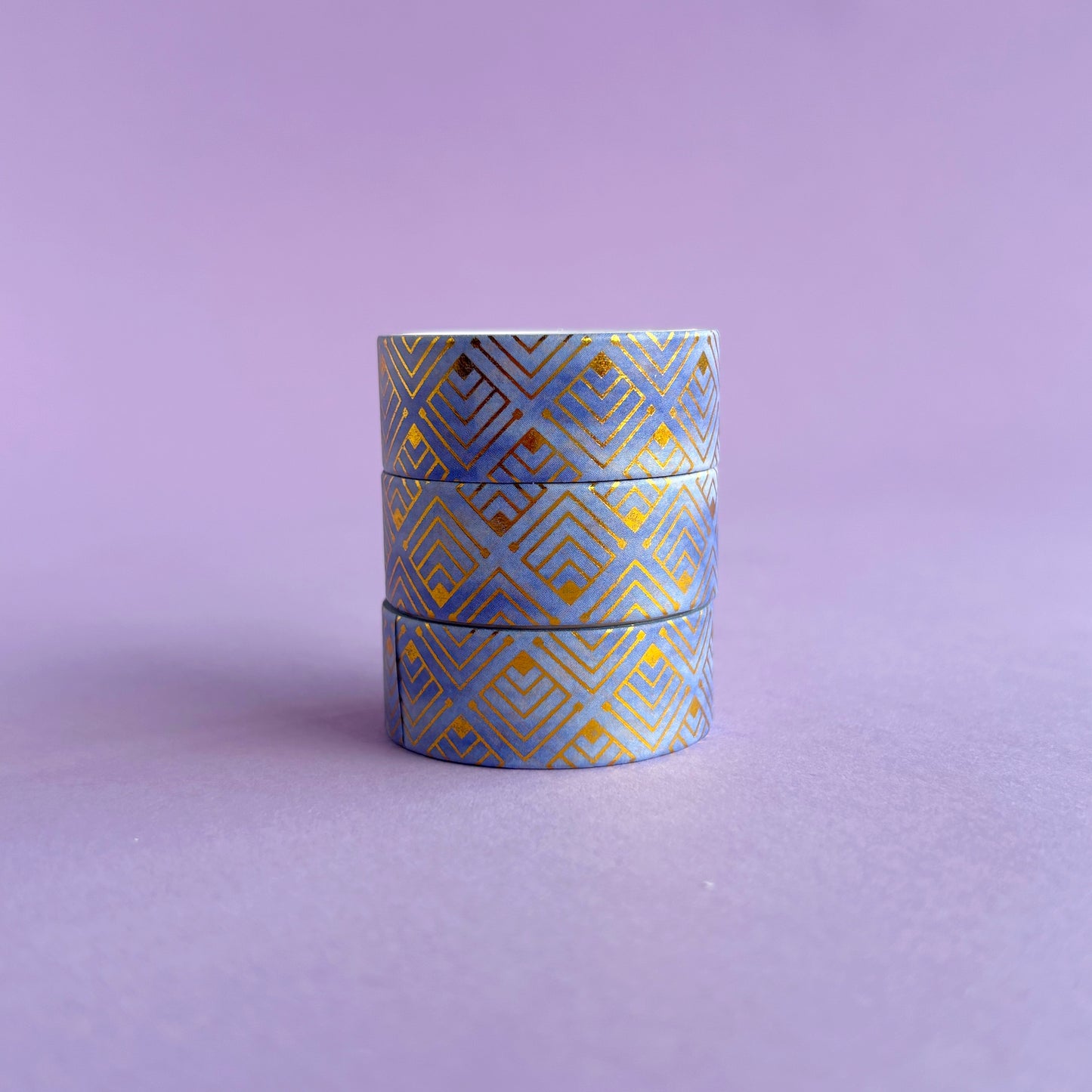 Washi tapes variados con detalles brillantes en foil - 2 metros - Venta por unidad