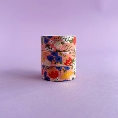 Washi tapes variados con detalles brillantes en foil - 2 metros - Venta por unidad