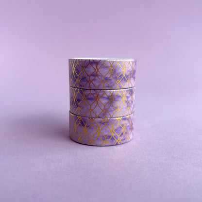 Washi tapes variados con detalles brillantes en foil - 2 metros - Venta por unidad