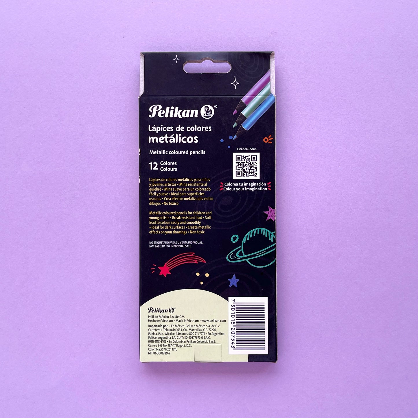 Lapices de colores metálicos