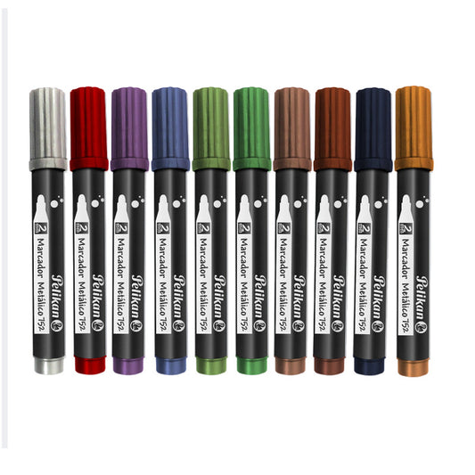Marcadores Metalizados 752 X8 Colores surtidos
