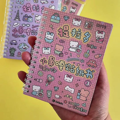 Kawaii Pop – Cuaderno de Bolsillo Argollado de Stickers