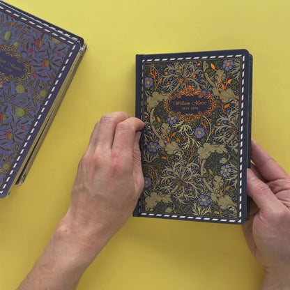 Journal creativo de tapa dura con páginas decoradas para escritura, scrapbooking y junk journal – William Morris