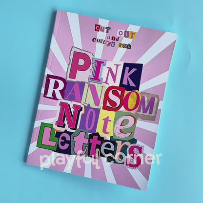 Libro para recortar: letras, números y símbolos – Pink Random Note (NO stickers)
