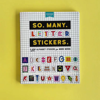 Libro de Stickers So. Many. Letter Stickers - 3.820 stickers de letras para amantes de las palabras