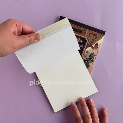 Bloc de stickers y papeles - Fluttering like a butterfly