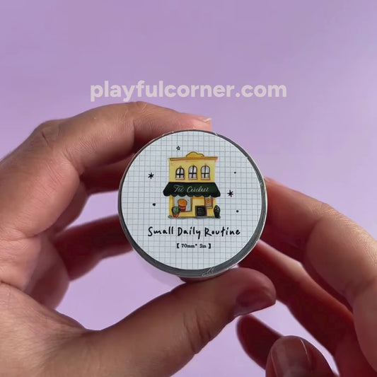 Sweet Daily Routine – Washi Stickers en Rollo Grande