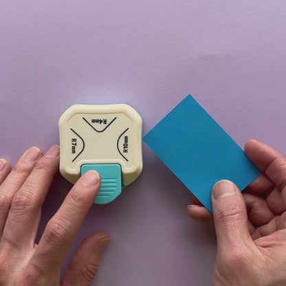 Perforadora redondeadora de esquinas 3 en 1.