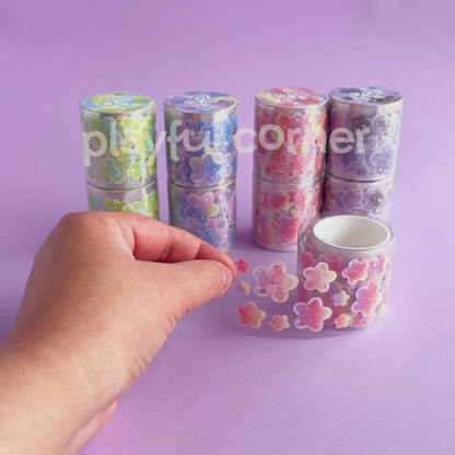 Rollo de Stickers de Estrellas Nube Glitter
