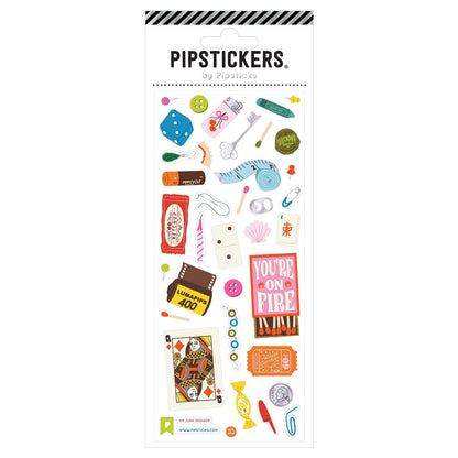 Stickers Pipsticks Original  My Junk Drawer (Lámina de 7.6 cm × 17.8 cm)